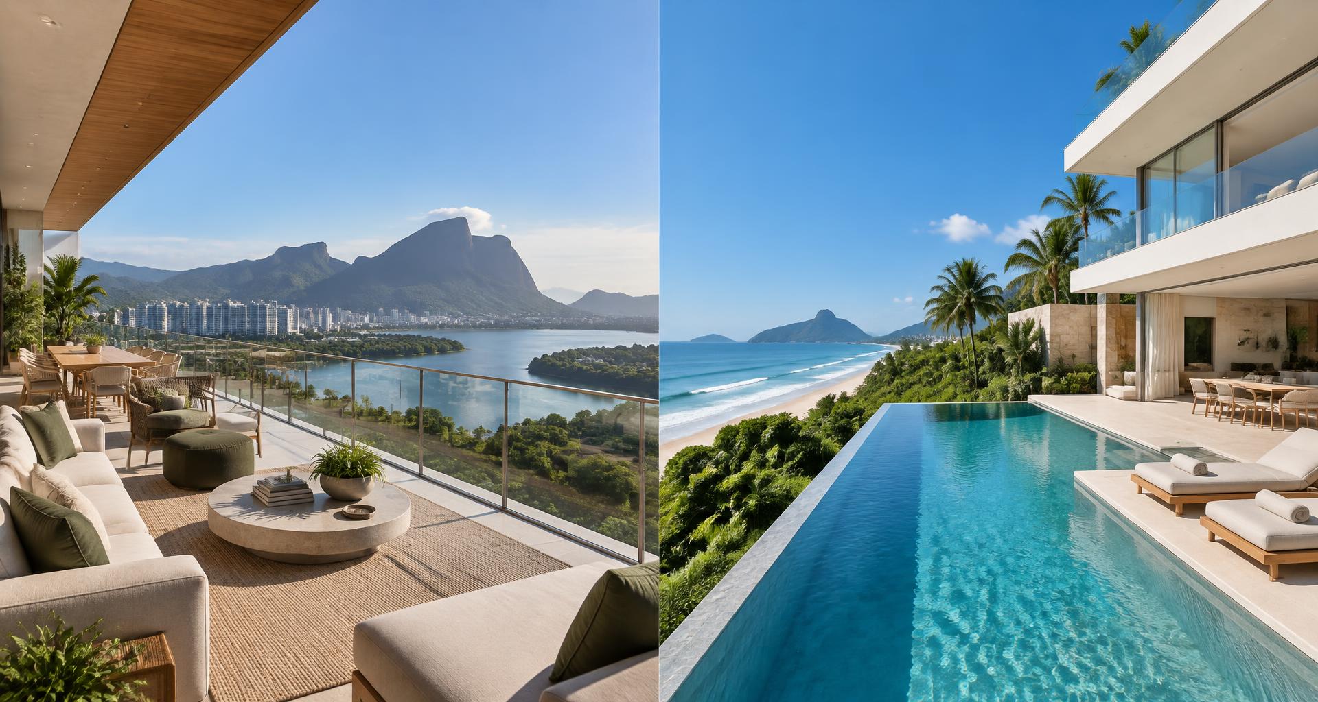 Cobertura com vista para a Lagoa